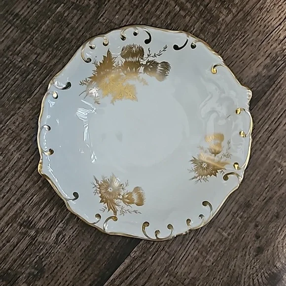 Hammersley & co Gold and whote small bowl - Picture 5 of 9